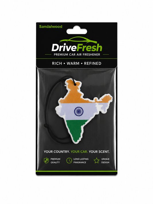 DriveFresh India Flag Air Freshener Free Shipping
