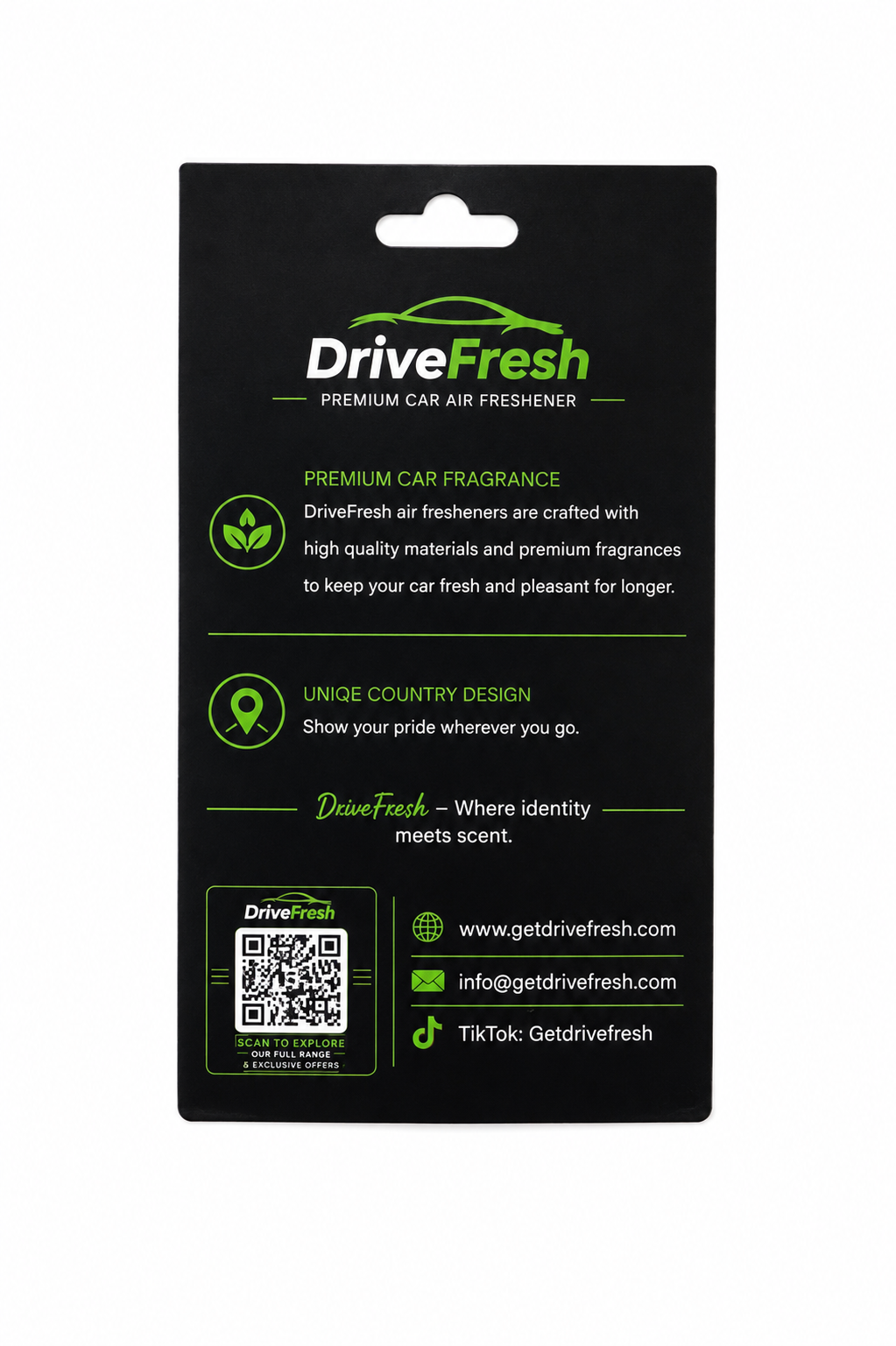 DriveFresh India Flag Air Freshener Free Shipping
