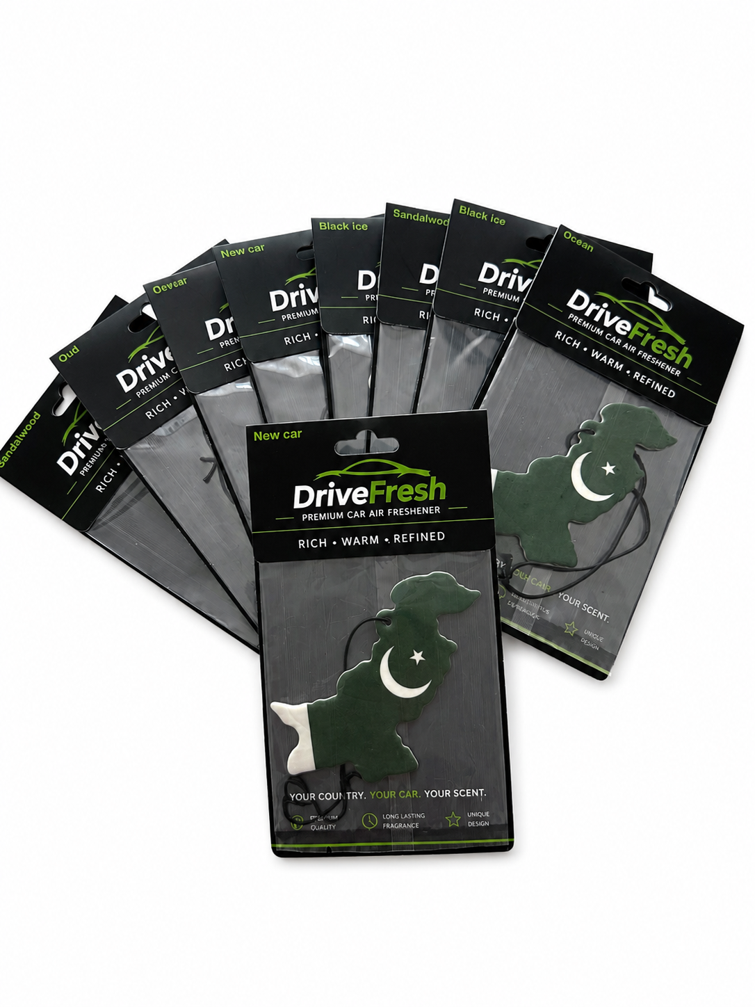 DriveFresh Pakistan Flag Air Freshener Free Shipping