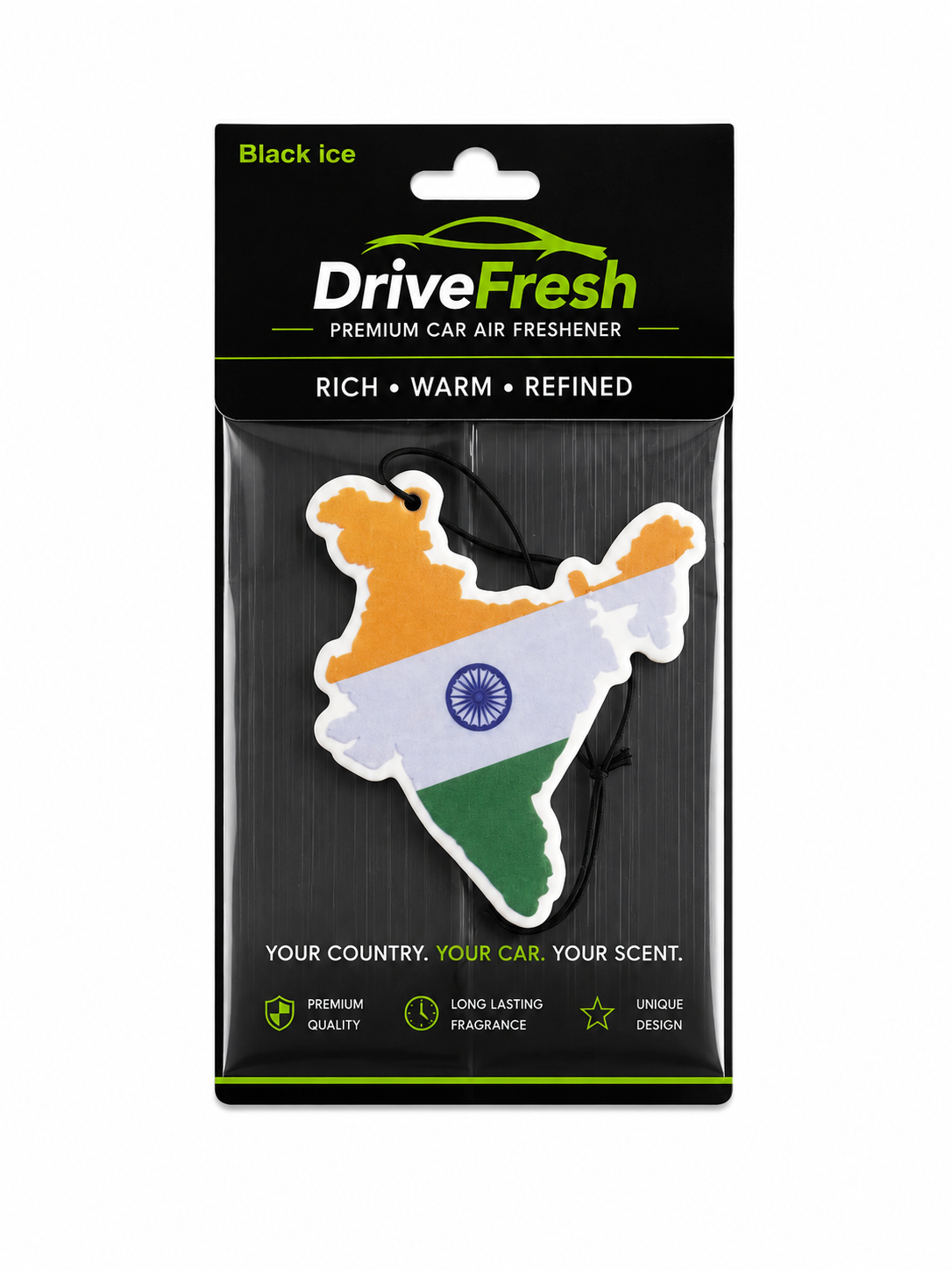 DriveFresh India Flag Air Freshener Free Shipping