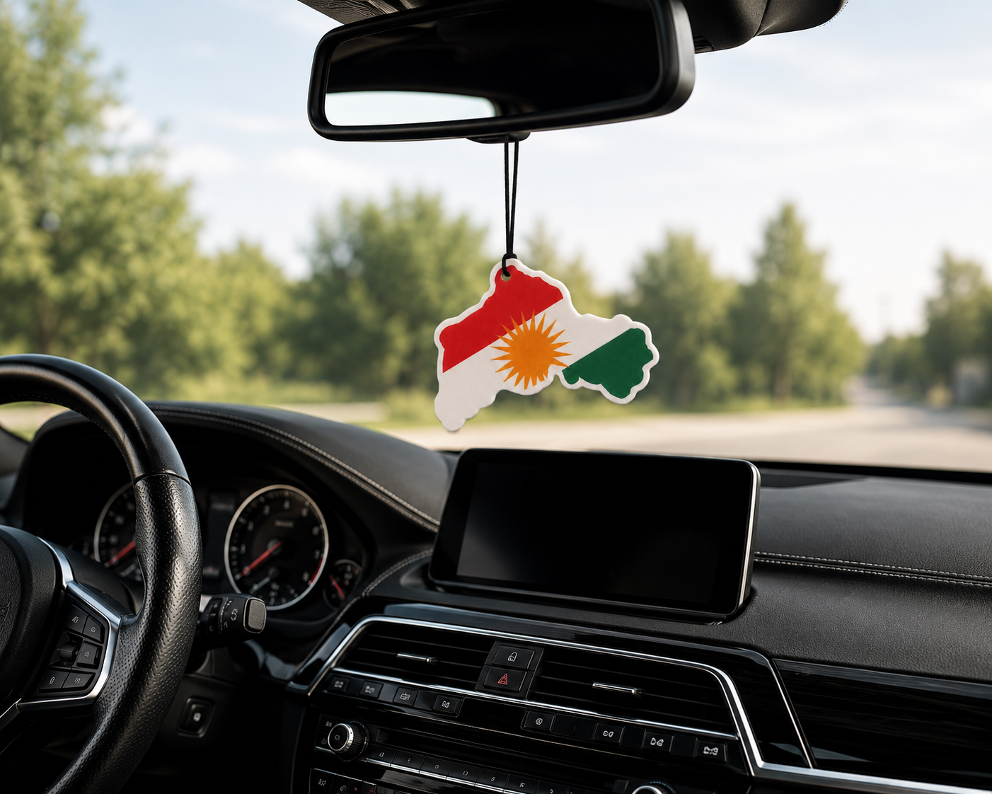 DriveFresh Kurdistan Flag Air Freshener Free Shipping