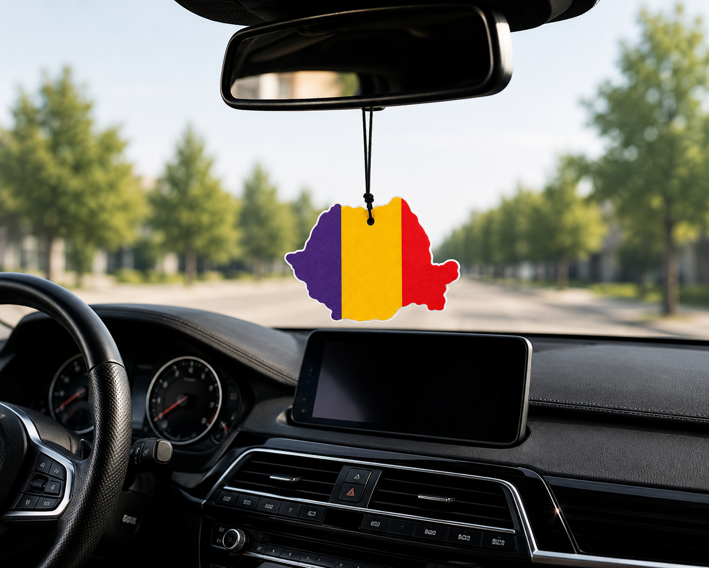 DriveFresh Romania Flag Air Freshener Free Shipping